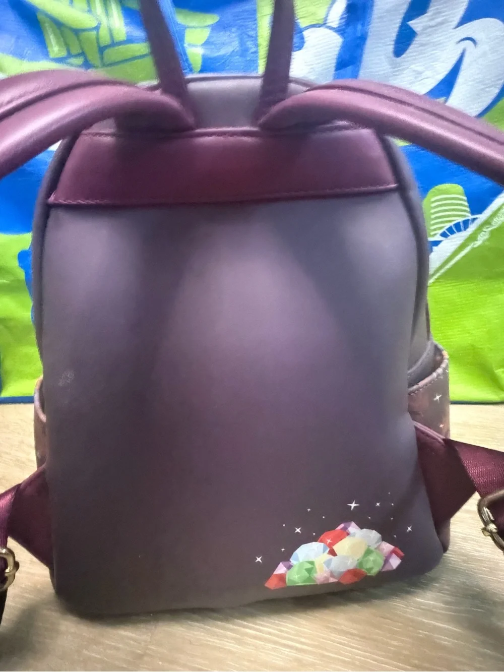 Disney Loungefly Snow White Seven Dwarfs Gem Mine Cart Mini Backpack